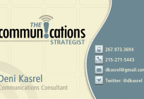 The Communications Strategist Business Card and Logo Design