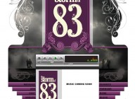 Storm of 83 Myspace Design